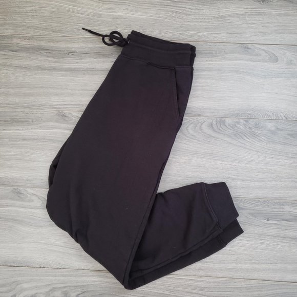 Meg Kinney French Terry High Rise Jogger Pants Black Size Small - Picture 10 of 10